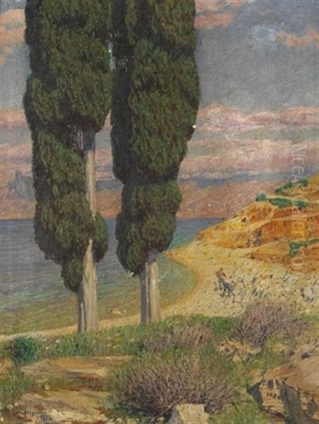 Italienische Kuste Oil Painting by Hans Lietzmann