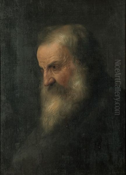 Portratt Av Man Med Skagg Oil Painting by Jan Lievens