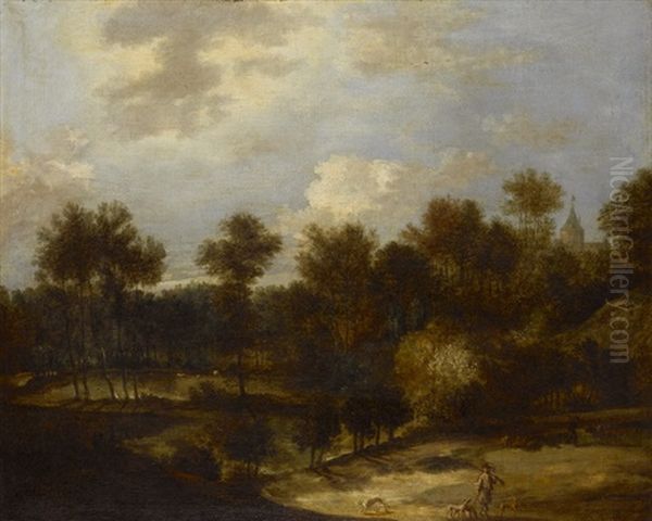 Waldige Landschaft Mit Jager Oil Painting by Jan Lievens