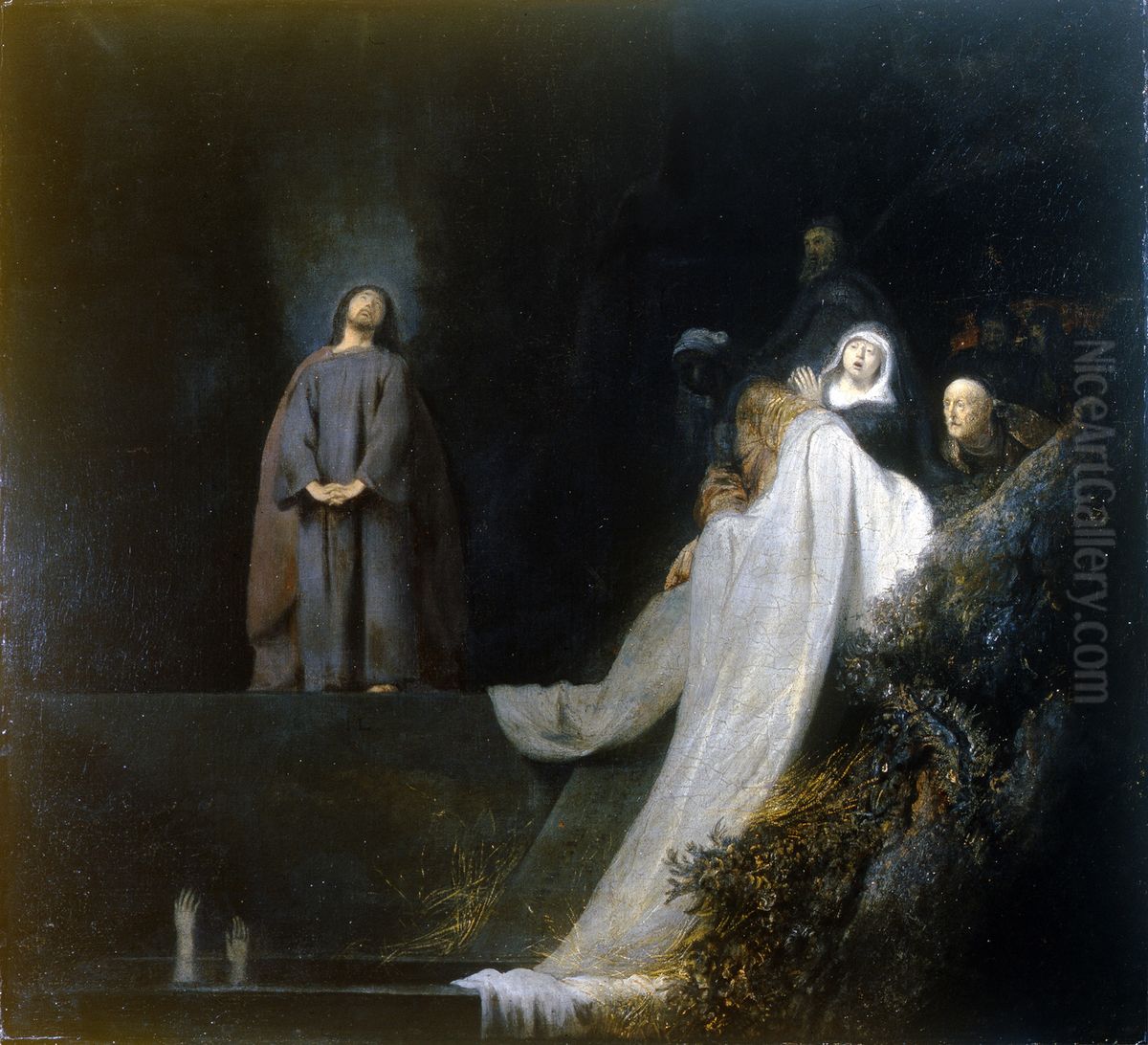 The Raising Of Lazarus Oil Painting by Jan Lievens