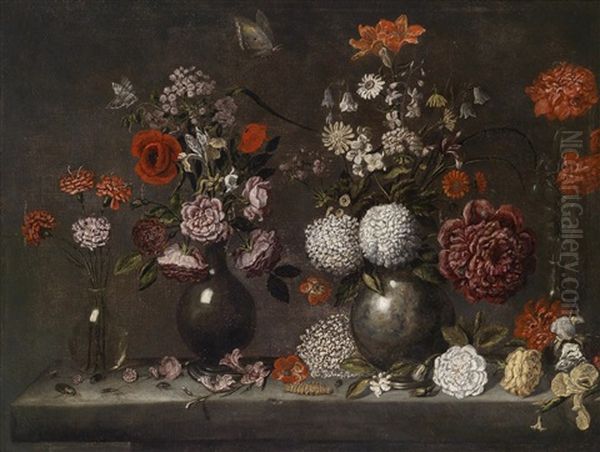 Stillleben Mit Blumen Oil Painting by Jacopo Ligozzi