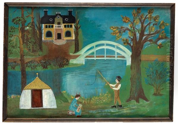 Fiskelycka Oil Painting by  Lim Johan