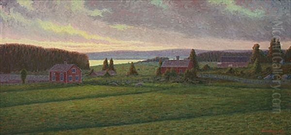 Motiv Fran Rengsjo Oil Painting by Otto Lindberg