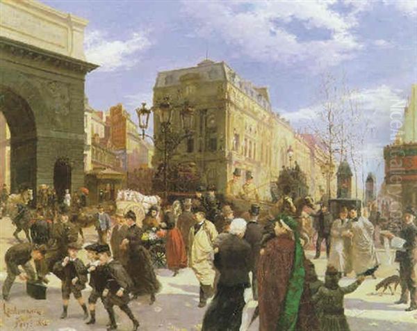 Porte Saint Marin Oil Painting by Manfred Lindemann-Frommel