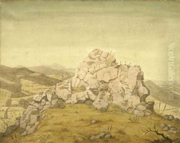 Bohmisches Mittelgebirge Oil Painting by Erich Lindenau