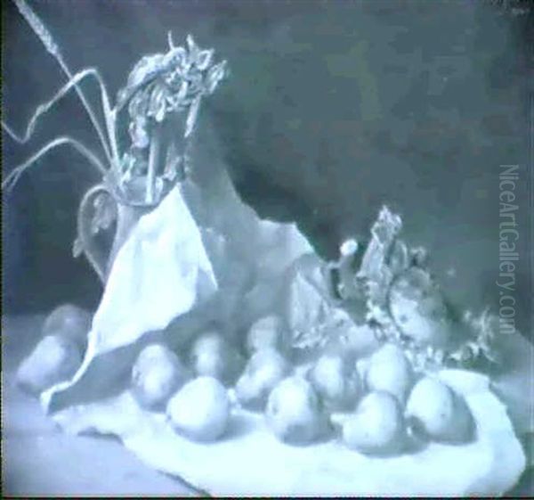 Stilleben Mit Birnen Oil Painting by Erich Lindenau