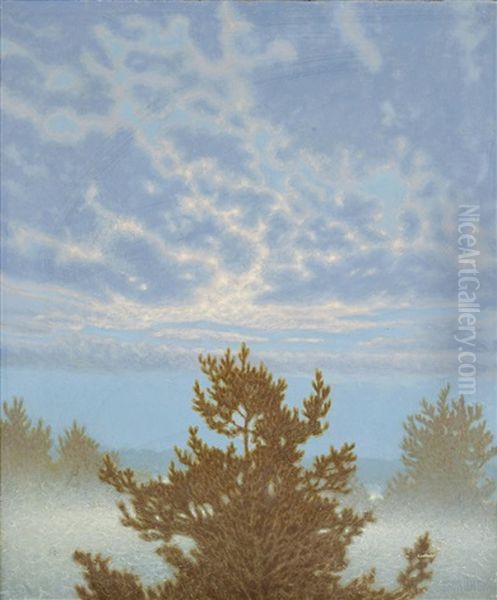 Vinterdag Oil Painting by Bror Lindh