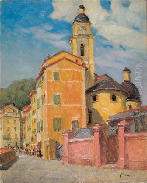Lachiesa Di San Terenzio Oil Painting by Alberto Beniscelli