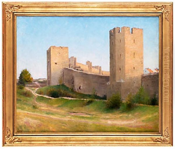 Nordergravar, Visby Oil Painting by Axel Lindman