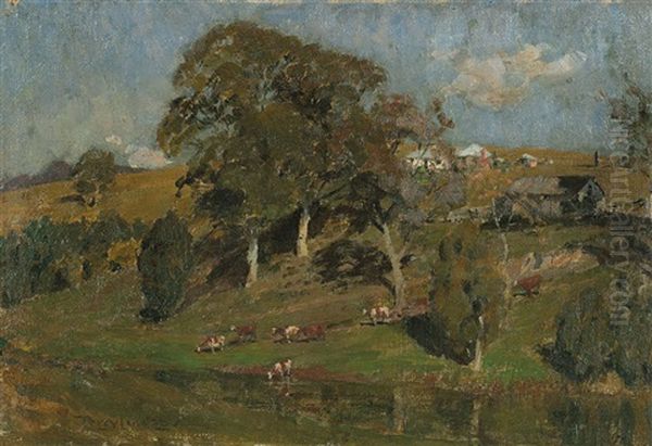 Landscape Oil Painting by Perceval Charles (Percy) Lindsay
