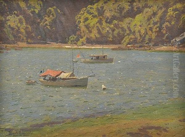 On The Hawkesbury Oil Painting by Perceval Charles (Percy) Lindsay