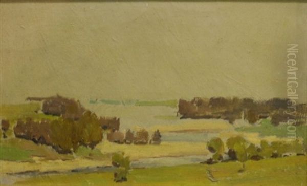 Coastal Note Oil Painting by Perceval Charles (Percy) Lindsay