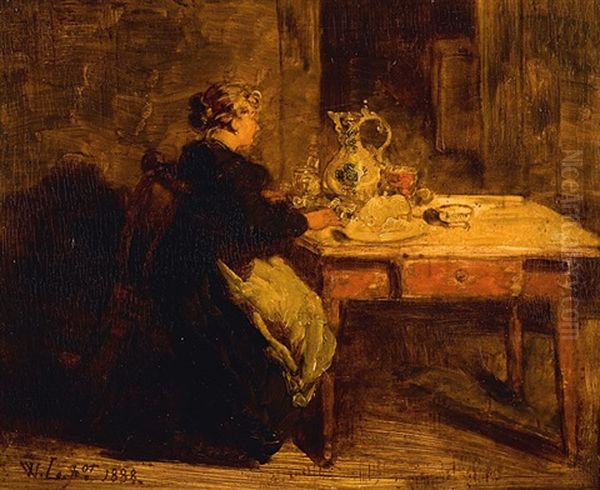 Le Repas Oil Painting by Willem Linnig the Elder