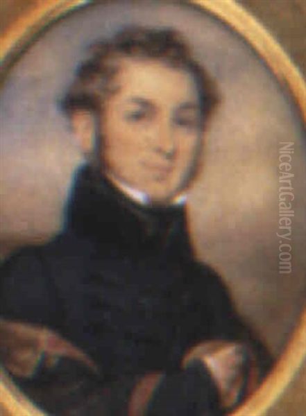 An Officer Oil Painting by Charles Linsell