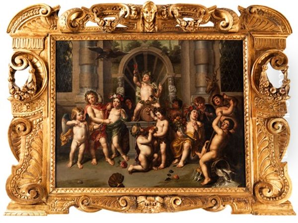 Triumph Des Bacchus Oil Painting by Peter Van Lint