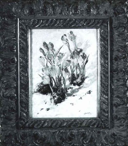 Crocuses Oil Painting by Edward Barnard Lintott
