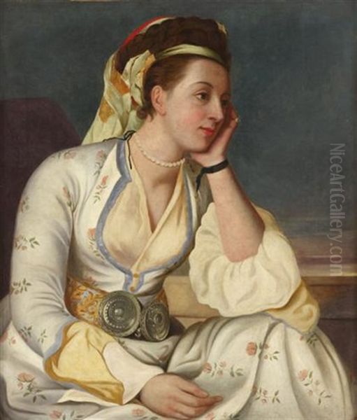 Countess Of Coventry Oil Painting by Etienne Liotard