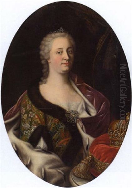 Kaiserin Maria Theresia Oil Painting by Etienne Liotard