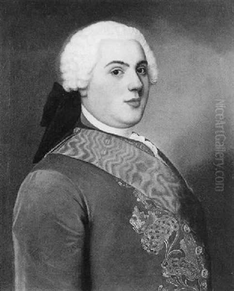 Portrait Du Dauphin Louis De Bourbon Oil Painting by Etienne Liotard