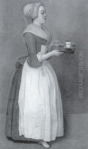 La Chocolatiere Oil Painting by Etienne Liotard