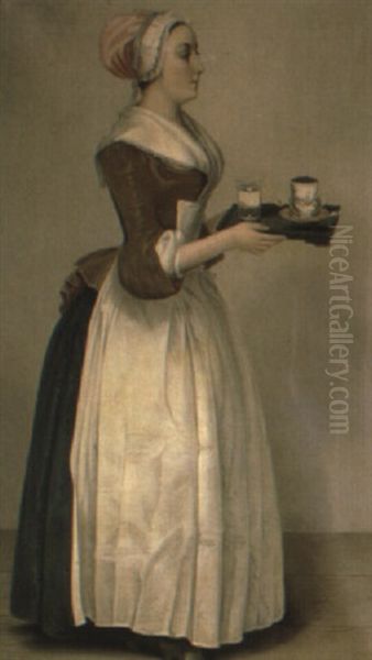 The Chocolate Girl Oil Painting by Etienne Liotard