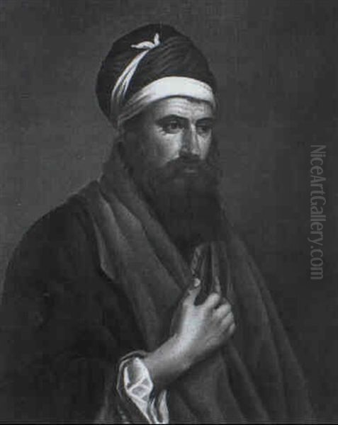 Bildnis Eines Mannes Mit Turban Oil Painting by Etienne Liotard