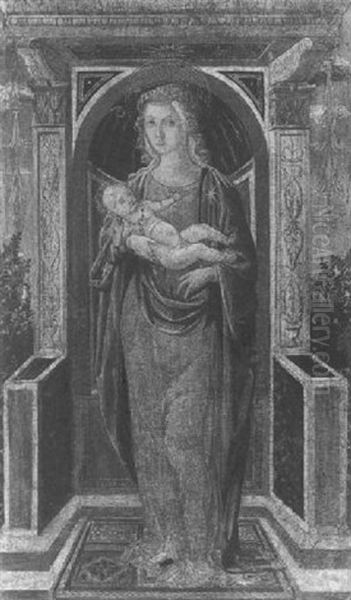 Madonna And Child Oil Painting by Filippino Lippi