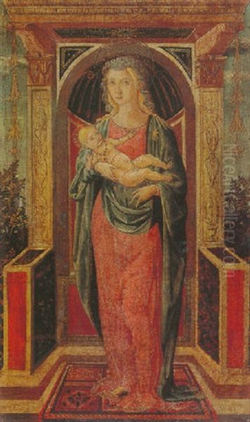 Virgin And Child Oil Painting by Filippino Lippi