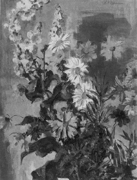 Blumenstilleben Oil Painting by Karl Friedrich Lippmann