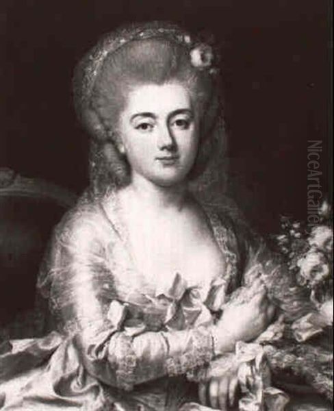 Damenportrat Oil Painting by Anna Dorothea Lisiewski