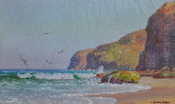 Coast & Waves Oil Painting by William Lister-Lister