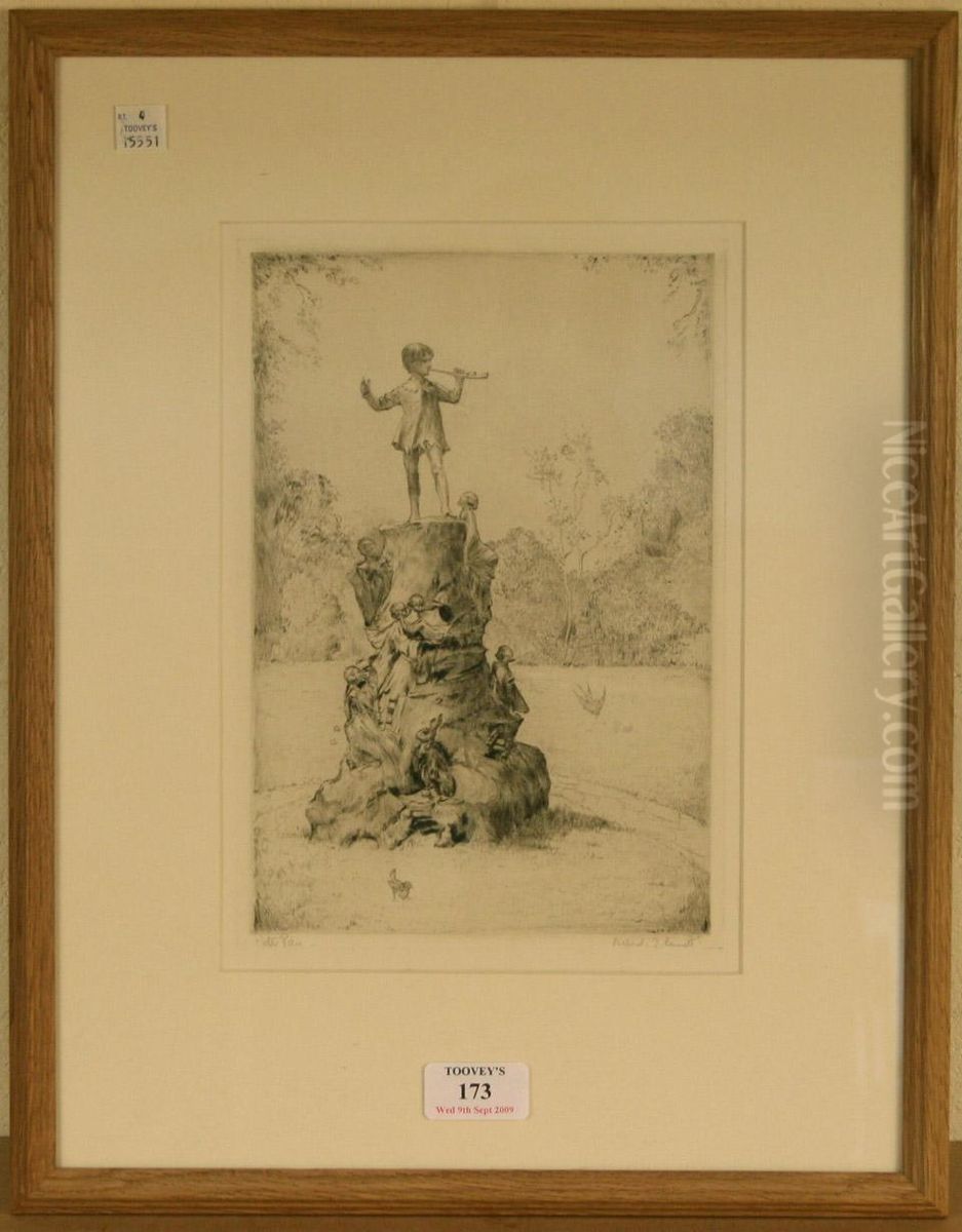 Peter Pan Oil Painting by Alfred Bennett