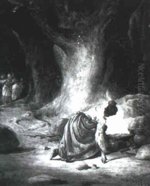 En El Bosque Oil Painting by Angel Lizcano Y Monedero