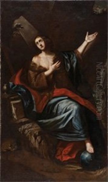 Sainte Marie-madeleine Oil Painting by Sebastian de Llanos Valdes