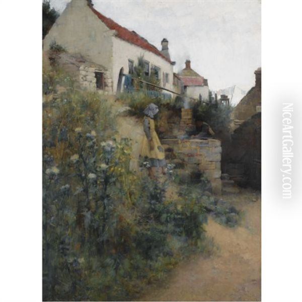 Whitby, Boiling Tan Oil Painting by William Samuel Henry Llewellyn