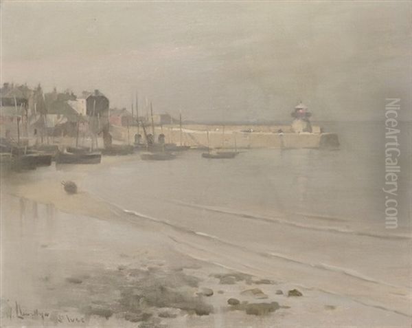 St. Ives Oil Painting by William Samuel Henry Llewellyn