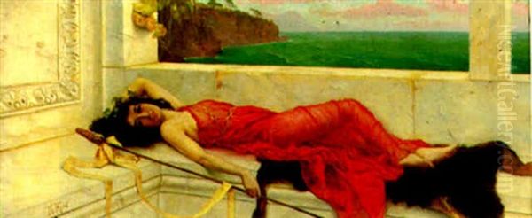 A Coastal Reverie Oil Painting by Thomas Lloyd