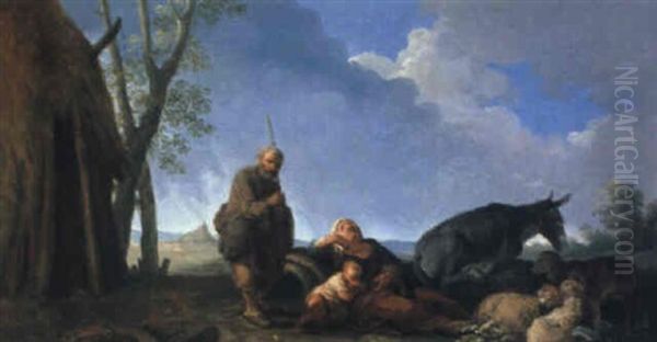 Paesaggio Arcadico Oil Painting by Andrea Locatelli