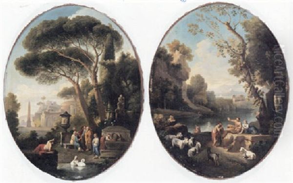 Pastorale Sceneri Oil Painting by Andrea Loccatelli