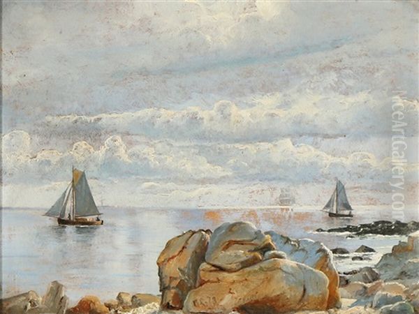 View From Kullen, Sweden Oil Painting by Carl Locher