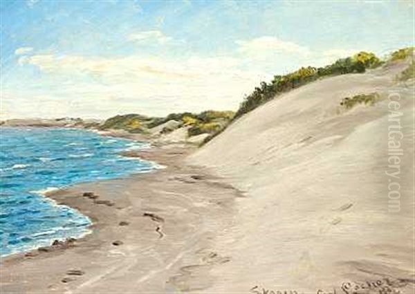 Klitter Ved Havet Oil Painting by Carl Locher