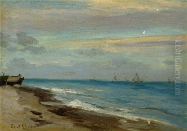 Skagens Sonderstrand Oil Painting by Carl Locher