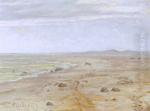 Kystparti Oil Painting by Carl Locher