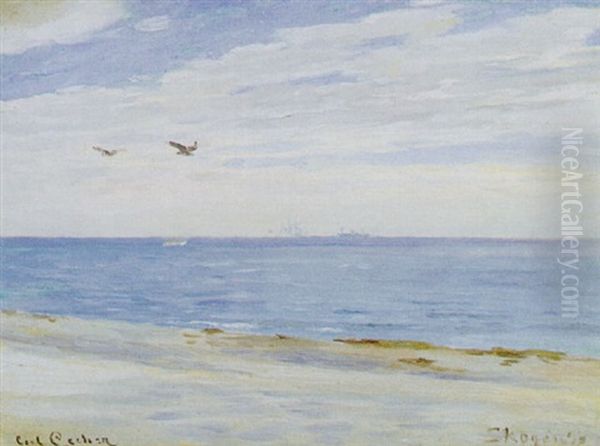 Udsigt Over Havet, Skagen Oil Painting by Carl Locher