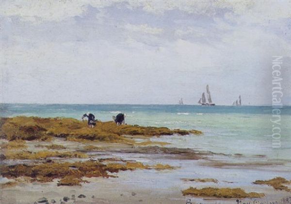 Ebbe Ved Granville I Normandiet Oil Painting by Carl Locher