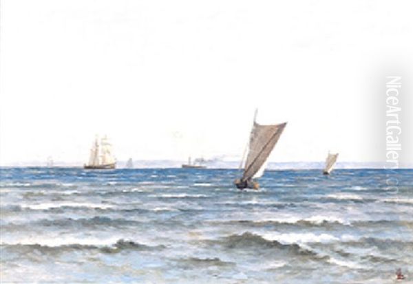 Frisk Forarsdag Oil Painting by Carl Locher