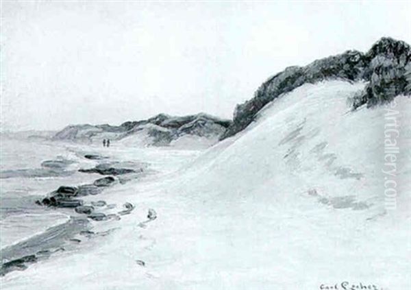 Kystparti Oil Painting by Carl Locher