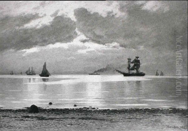 Sommeraften Efter Regn Oil Painting by Carl Locher