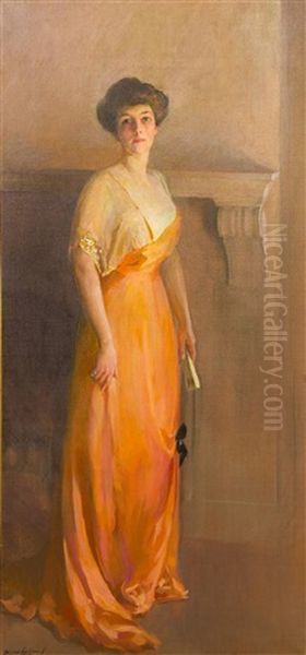 Mrs. Laura Stackpole Oil Painting by Wilton Lockwood
