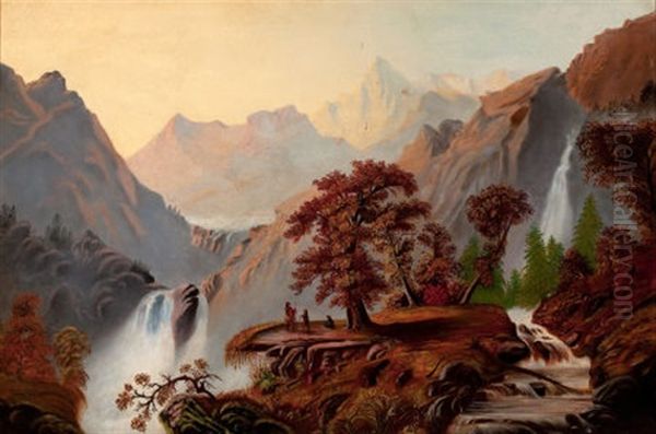 Headwaters Oil Painting by Alexander Francois Loemans